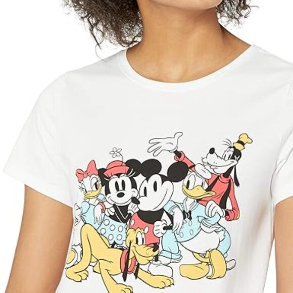 NWOT Amazon Essentials White Disney Short-Sleeve Crew-Neck T-Shirt (L) - Picture 1 of 7
